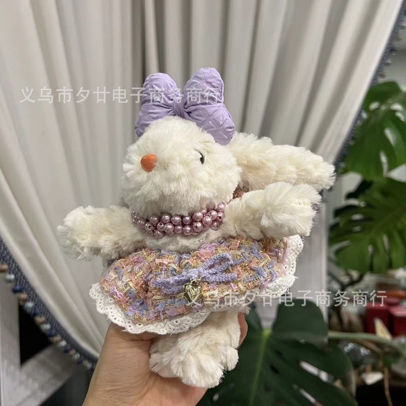 [Skirt Princess Series] Han ins Bonnie Rabbit Handmade Keychain Bag Pendant Doll Gift Blind Box Batch Dream pearl skirt