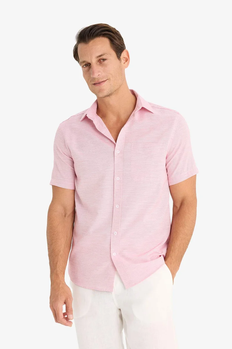 Defacto  Modern Fit Polo Neck Summer Basic Shirt for Men | Best Price UAE