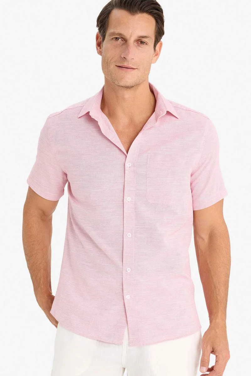 DeFacto Modern Fit Polo Neck Summer Basic Shirt