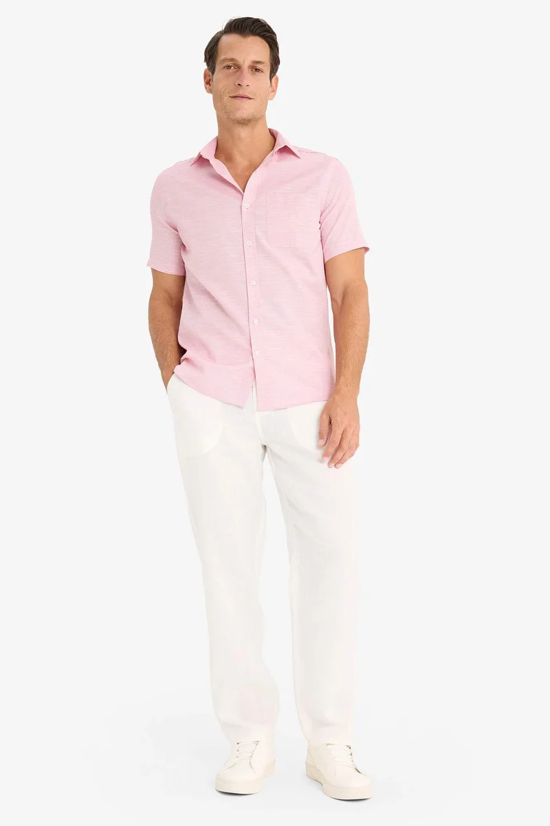 DeFacto Modern Fit Polo Neck Summer Basic Shirt