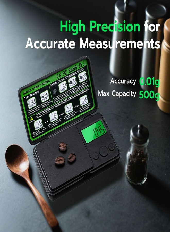 Mcbazel Digital Pocket Gram Scale 500g x 0.01g High Precision Mini Kitchen Scale with LCD Display for Food, Jewelry, Coin, Coffee, Grains, Powder Medicine - Image 2