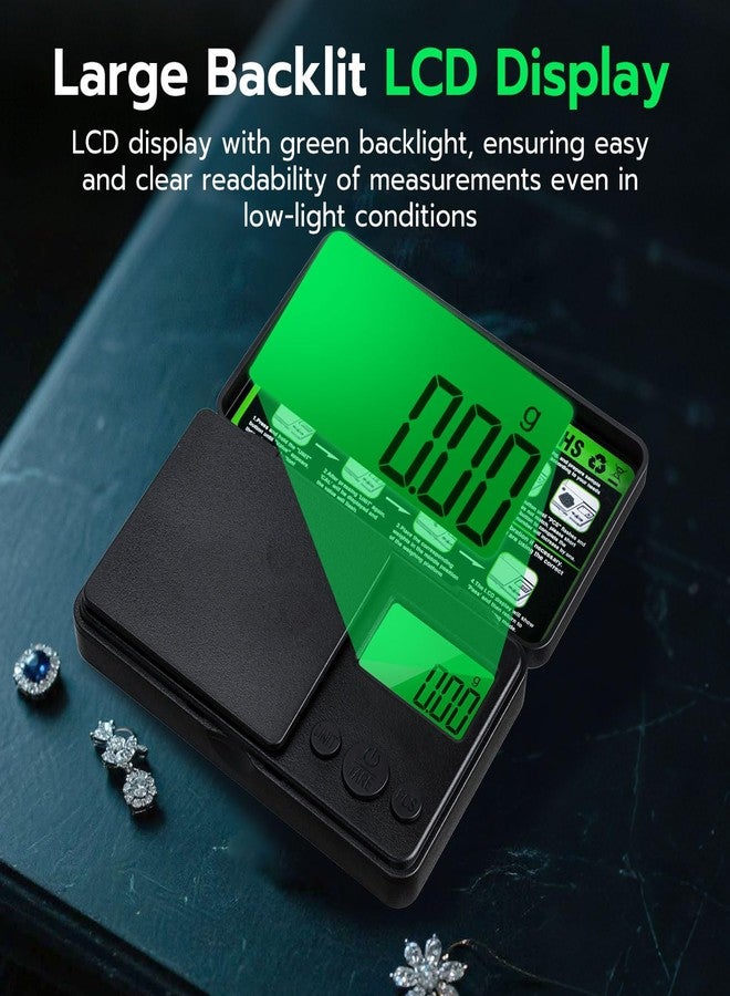 Mcbazel Digital Pocket Gram Scale 500g x 0.01g High Precision Mini Kitchen Scale with LCD Display for Food, Jewelry, Coin, Coffee, Grains, Powder Medicine - Image 3