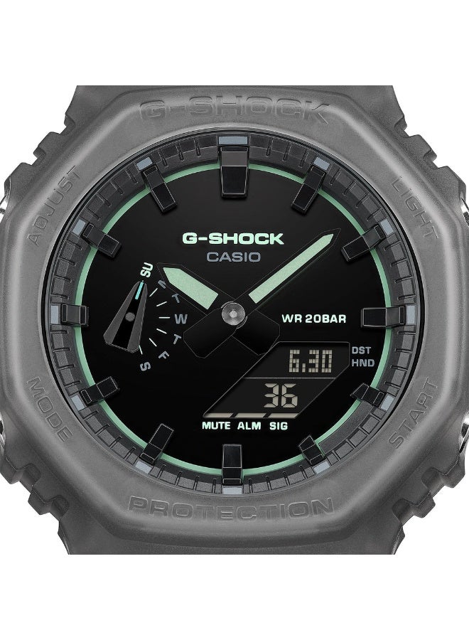 كاسيو ساعة يد كاسيو جي-شوك (G-Shock) تناظرية-رقمية، لون رمادي شفاف - Image 3