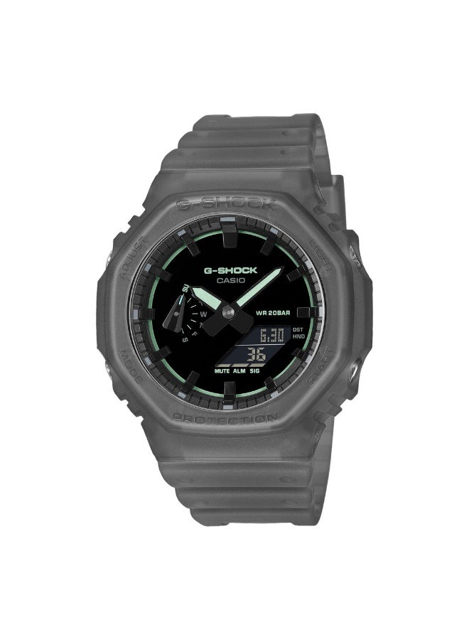 كاسيو ساعة يد كاسيو جي-شوك (G-Shock) تناظرية-رقمية، لون رمادي شفاف - Image 1