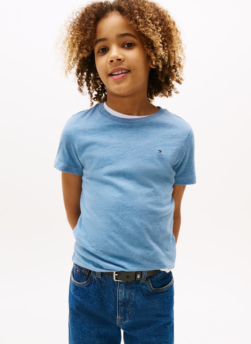 TOMMY HILFIGER Kids Crew Neck Short Sleeve T-shirt  - Image 1