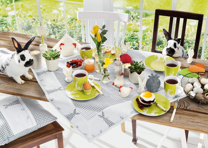 Fackelmann 4 Piece 4.9 x 3.9" Felt Egg Warmer, Red/Green/Gray/Orange - Image 3