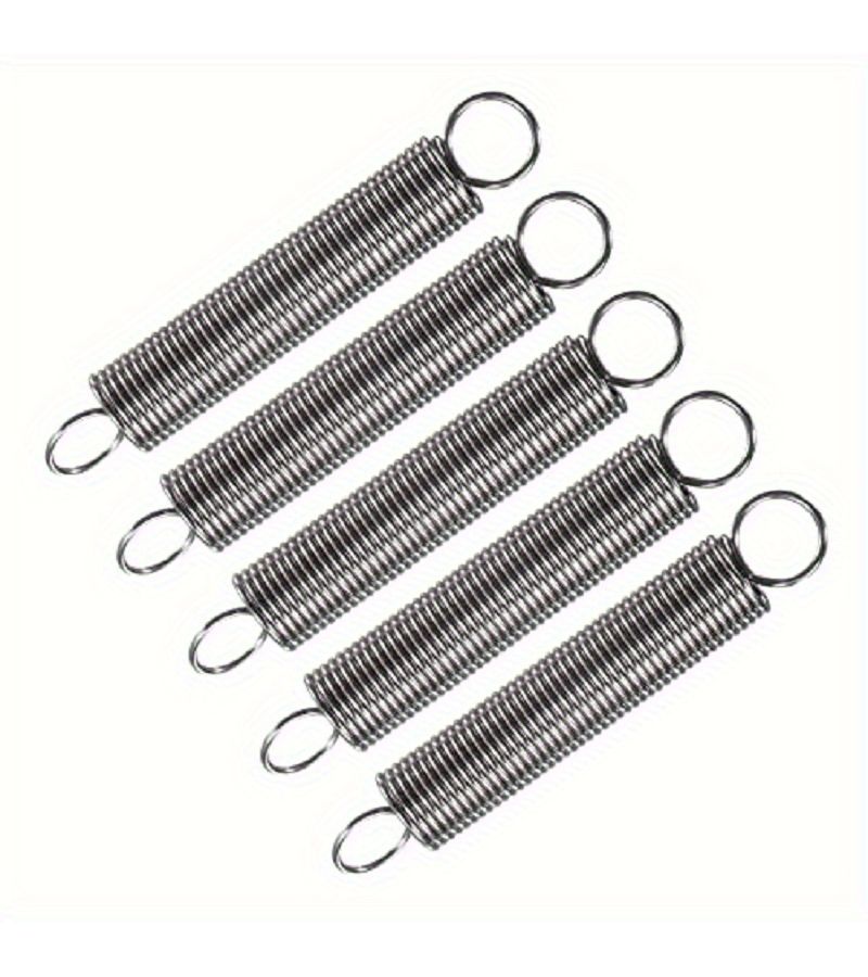 5Pcs Heavy Duty Stainless Steel Tension Springs with Hooks Rust Resistant Easy Installation for Home Repairs - Image 3