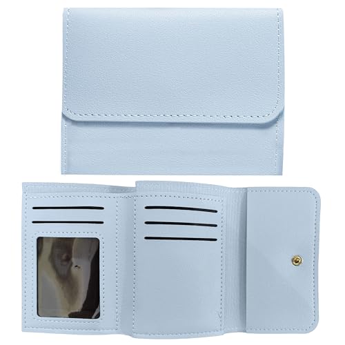 Kraptick Women's Wallet -Stylish and Compact Purse Clutch Wallet for Women, Stylish Card Coin Holder, Debit Card Holder, Money Organizer and Travel Wallet for Women with 7 Slots (Light Blue) - Image 1