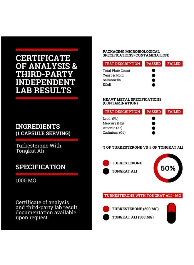 Black Forest مكمل تركيستيرون من غابة بلاك 1000 ملغ لكل حصة (نقاء أقصى 95%) مكمل تركيستيرون للرجال (تونغكات علي للرجال لونغ جاك 200:1) مشابه لتونغكات علي فادوجيا أغريستيس - Image 5