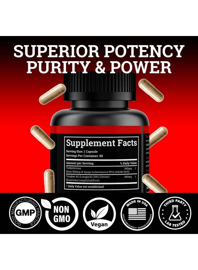 Black Forest مكمل تركيستيرون من غابة بلاك 1000 ملغ لكل حصة (نقاء أقصى 95%) مكمل تركيستيرون للرجال (تونغكات علي للرجال لونغ جاك 200:1) مشابه لتونغكات علي فادوجيا أغريستيس - Image 4
