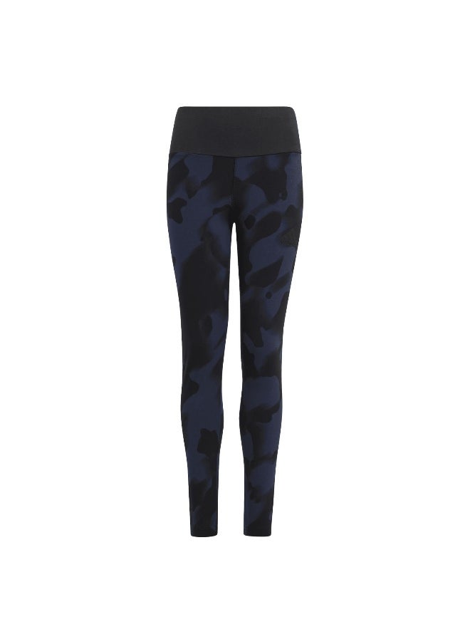 Adidas adidas Jg Fi Aop7/8 Le Black Training Tights 7-8Y  - Image 1