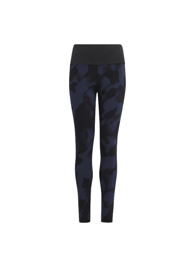 Adidas adidas Jg Fi Aop7/8 Le Black Training Tights 7-8Y  - Image 2