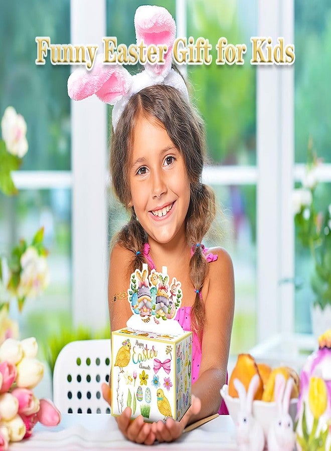 JWSCYSY صندوق نقود عيد الفصح لسحب الهدايا النقدية، حامل نقود هدية نقدية للأطفال والكبار، صندوق بيض أرنب عيد الفصح المرح يمكنك صنعه بنفسك، صندوق هدايا مفاجئ للوالدين والحبيب والصديق، يتضمن 50 كيسًا شفافًا (أبيض) - Image 4
