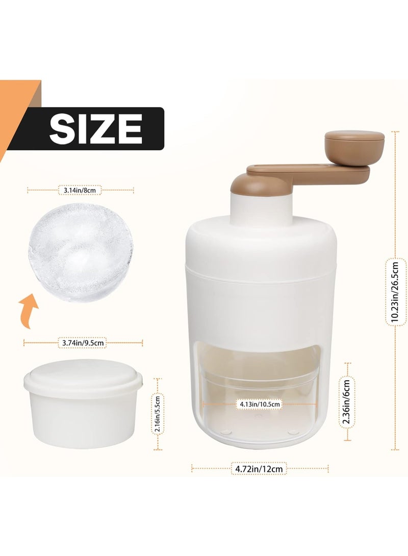 إم مياويان آلة حلاقة الثلج وصانعة السلاش – ماكينة ثلج محمولة لتكسير الجليد وصنع الثلج المبشور مع قوالب ثلج خالية من BPA - Image 3