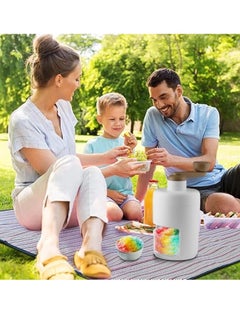 M MIAOYAN Ice shaver, snow cone maker, smoothie maker with stainless steel blades for ice cream, snow cones, cocktail maker, shaved ice, smoothies, manual ice crusher for kids and adults  - Image 5
