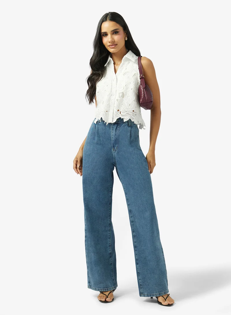 جينجر Low Rise Straight Fit Jeans