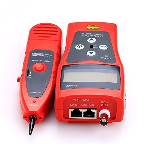 KELUSHI NF-388 Multipurpose Handheld Network Coax Cable Tester Trace Cat6 6E Cat5E Coaxial Cable Tracker USB BNC RJ45 RJ11 Tester Network Cable Ethernet Wire Tester Telephone Cable Tester Audio Cable - Image 4