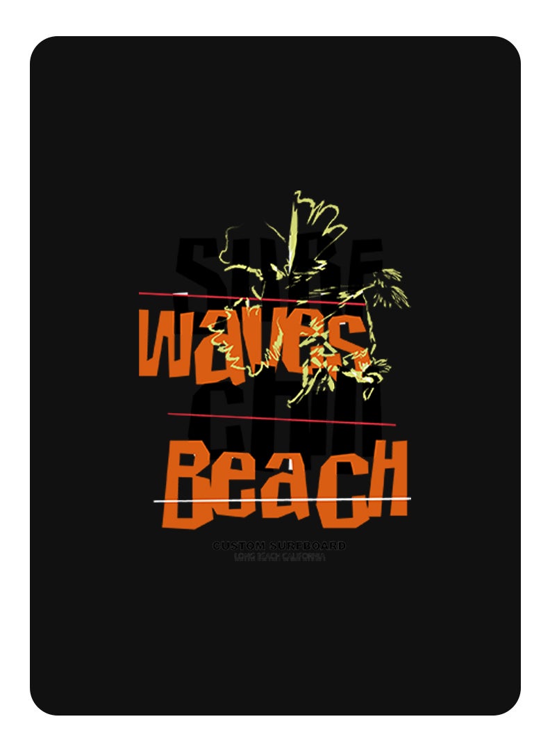 Theodor Protective Flip Case For Samsung Galaxy Tab A 8.4 inch 2020 With Trifold Stand Auto Wake Sleep Shockproof Cover Surf waves chill beach black copy - Image 1