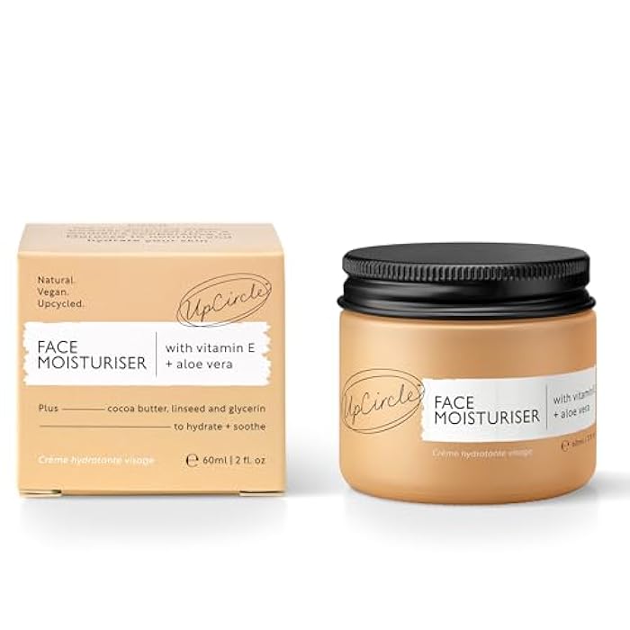 UPCIRCLE Face Moisturiser with Argan Powder 1.7oz - Nourishing Day Cream - Vitamin E, Aloe Vera, Glycerin, Shea + Coconut Butter - Natural, Vegan + Cruelty-Free - Image 2