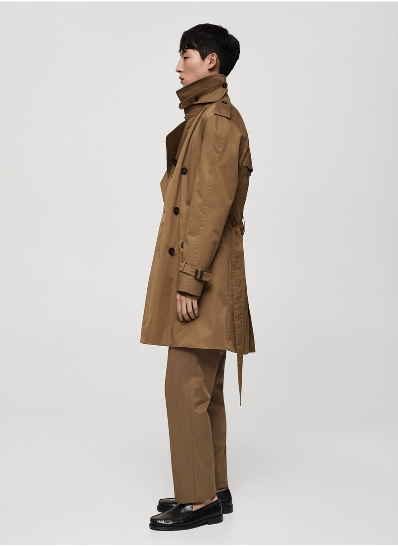 Mango Man Leather Fur-Effect Jacket  - Image 3