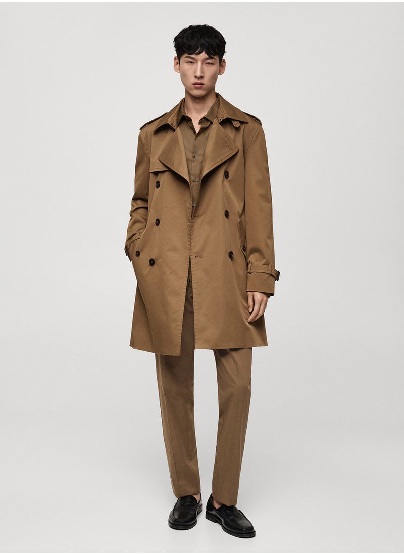 Mango Man Leather Fur-Effect Jacket  - Image 4