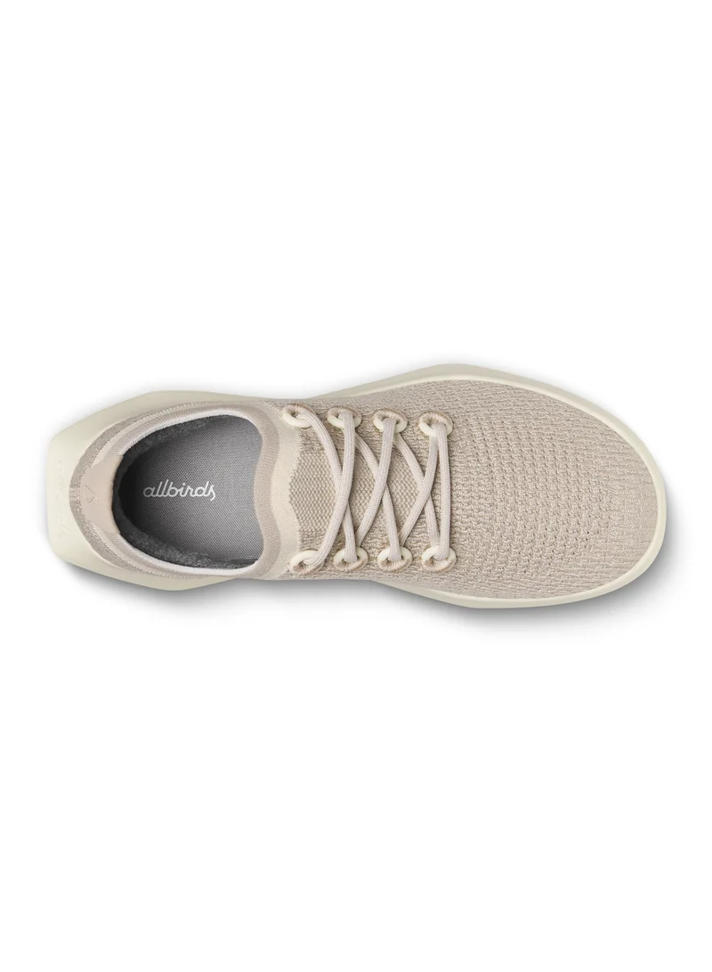 Allbirds حذاء رجالي تري داشر  بيج متين بنعل كريمي حجري