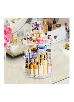 ORiTi 360 Degree Rotating Adjustable Cosmetics Makeup Organizer Carousel Storage for Cosmetics,Toiletries,Jewelry,Makeup,Brushes Lipsticks Toner Creams. Durable Design with 8 Layers Large Capacity  - Image 4
