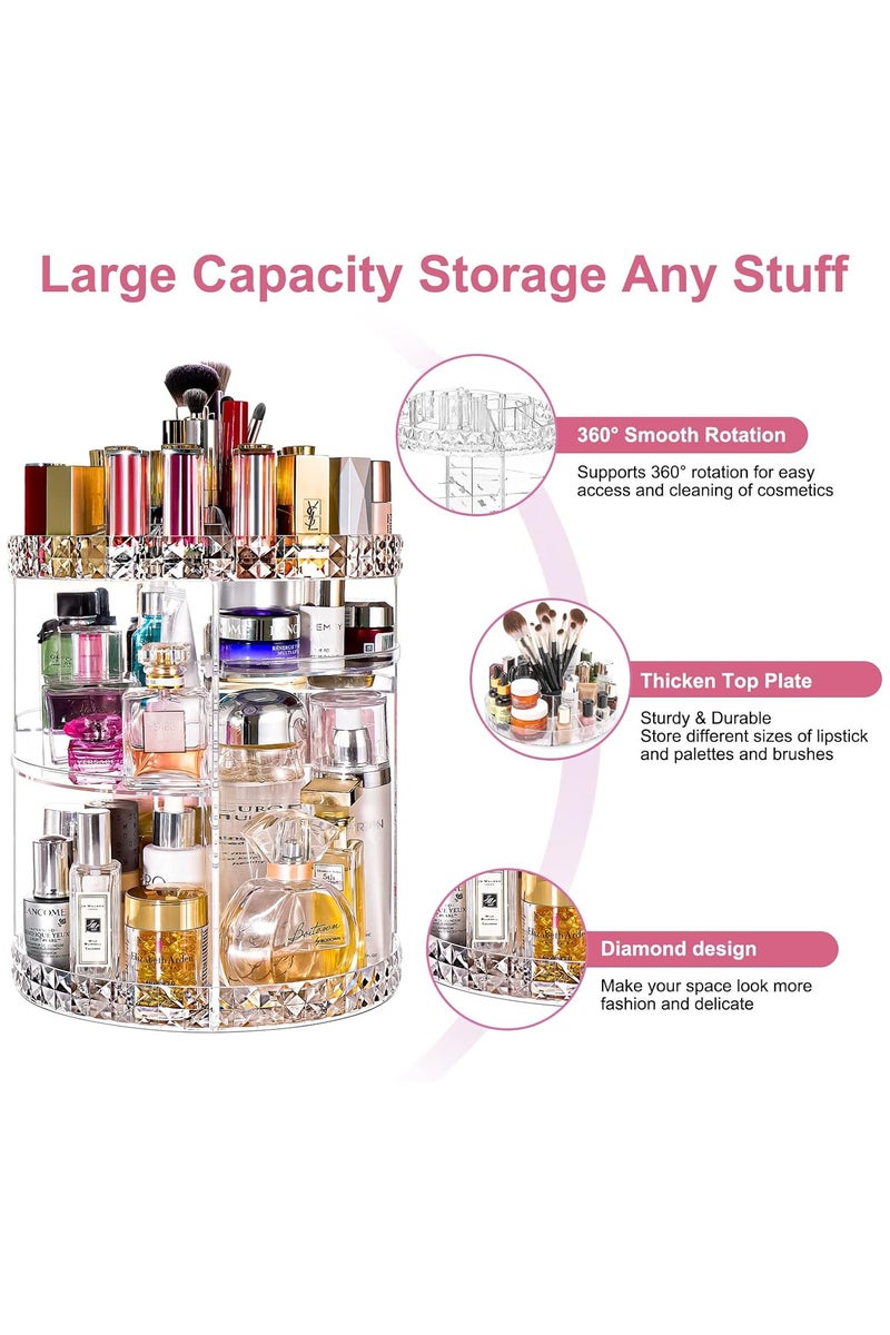 ORiTi 360 Degree Rotating Adjustable Cosmetics Makeup Organizer Carousel Storage for Cosmetics,Toiletries,Jewelry,Makeup,Brushes Lipsticks Toner Creams. Durable Design with 8 Layers Large Capacity  - Image 5