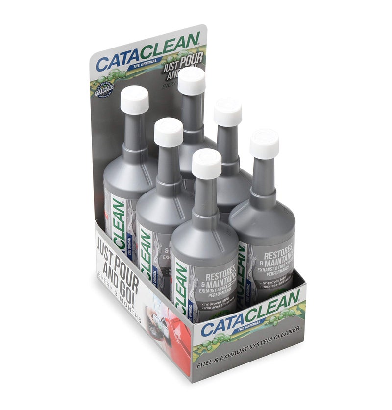 Cataclean Fuel  Exhaust System Cleaner  Pass Emissions Tests  Clear Check Engine Lights  Restores Catalytic Converters DPF Filters and Cleans Fuel Systems 16oz  Pack of 6 1200076
