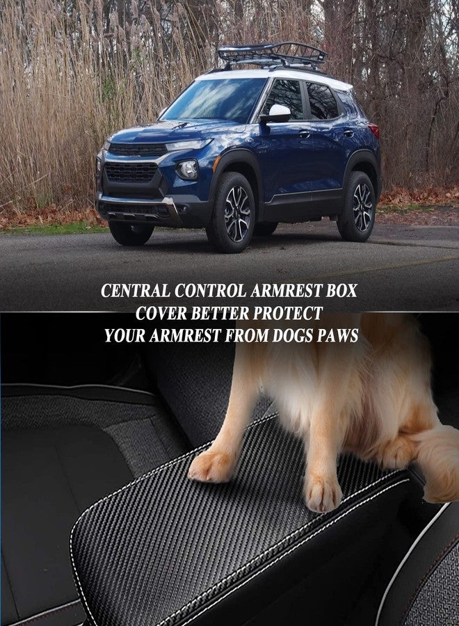 BIBIBO for Trailblazer 2024 2025 2026 Accessories,Center Console Armrest Cover for 2021-2026 Chevy Trailblazer Arm Rest Cover,2025 Trailblazer Car Arm Rest Pad Seat Box Cover,Trailblazer Console Cover - Image 3