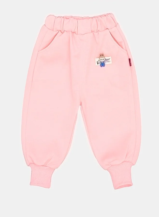 babyqlo Pink Lovely Day Bunny Tracksuit Set