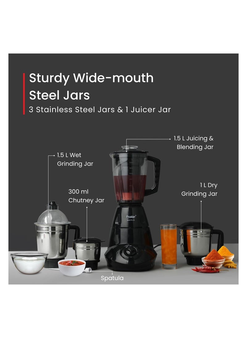 Prestige Iris Plus 750 W Mixer Grinder With 4 Jars - Image 2