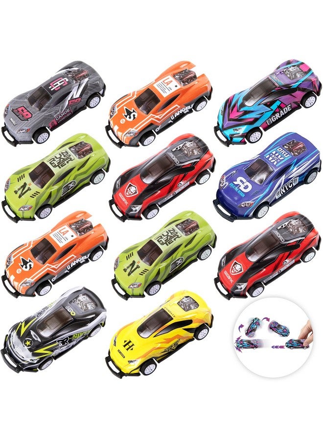 ArtCreativity Pullback Flip Cars for Kids - Set of 12 Stunt Toy Cars in 8 Designs - Diecast Mini Race Cars for Boys and Girls - Fun Retro Car Toys for Racing and Tricks - Image 1