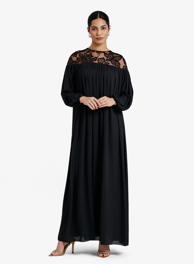 CHASE Embellished Neckline Kaftan - Image 1