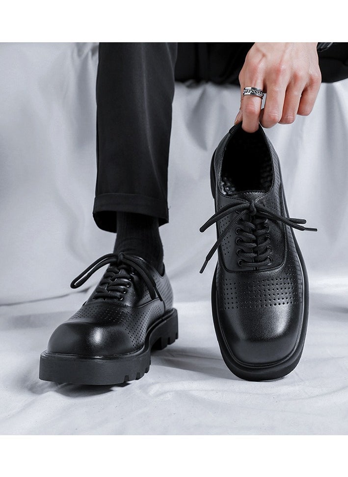 Warrior - Versatile Retro Casual Leather Shoes - Image 1