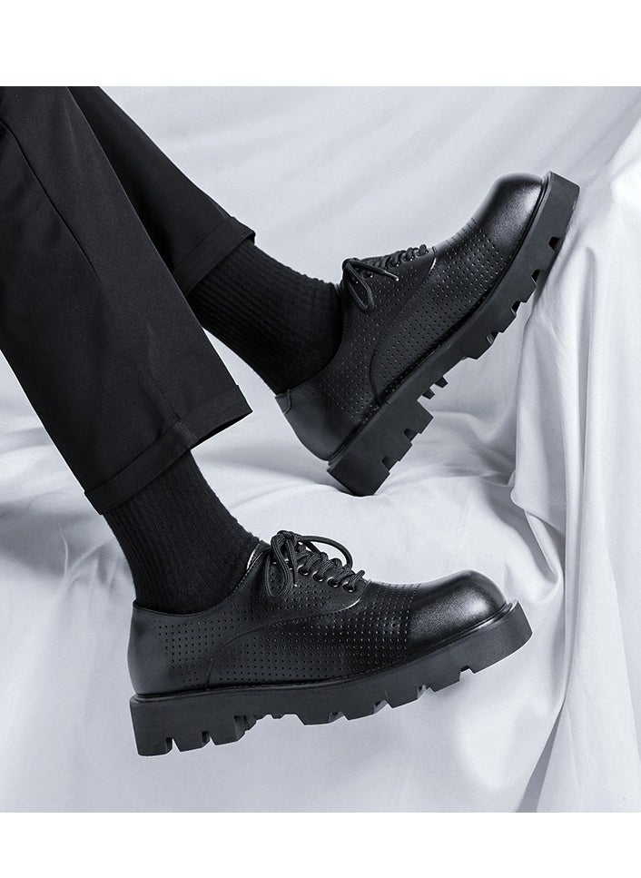 Warrior - Versatile Retro Casual Leather Shoes - Image 1