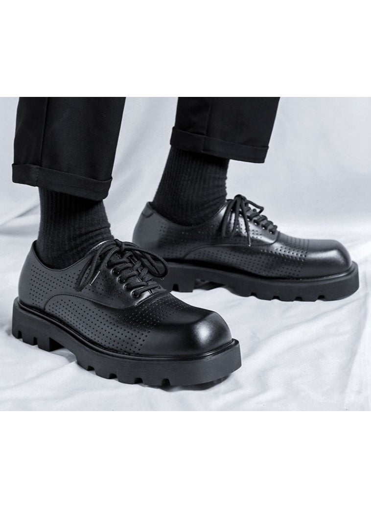 Warrior - Versatile Retro Casual Leather Shoes - Image 1