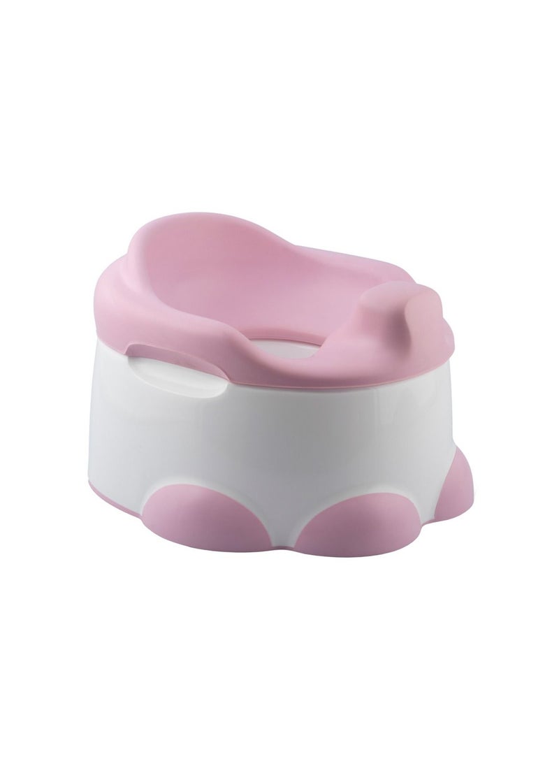 Bumbo Step ‘n Potty Soft and Comfortable, Non-Slip, Removable Cup & Stow Away Lid, Ideal for toddlers from 18 months ( Cradle Pink )  - Image 1