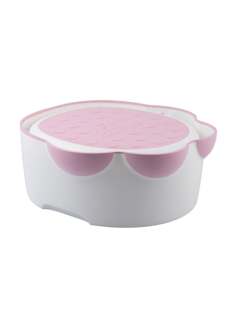 Bumbo Step ‘n Potty Soft and Comfortable, Non-Slip, Removable Cup & Stow Away Lid, Ideal for toddlers from 18 months ( Cradle Pink )  - Image 3