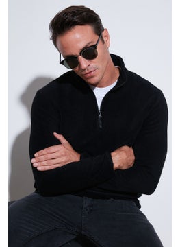 Buratti Slim Fit Half Zipper Stand Collar Polar Fleece Men's Polar 5906003  - Image 1