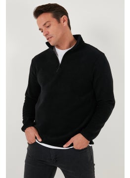 Buratti Slim Fit Half Zipper Stand Collar Polar Fleece Men's Polar 5906003  - Image 5