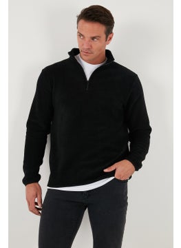 Buratti Slim Fit Half Zipper Stand Collar Polar Fleece Men's Polar 5906003  - Image 4