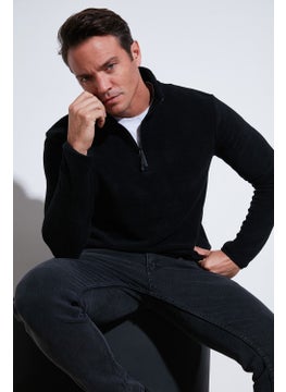Buratti Slim Fit Half Zipper Stand Collar Polar Fleece Men's Polar 5906003  - Image 2