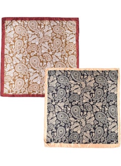 HY Satin Large Square Head Scarf for Women, 2 Packs Silk Like Scarf Lightweight Satin Head Scarves, Neck Hair Scarves Hair Bandanas for Women Girls Hair Wrapping and Sleeping (35" × 35")  - Image 3