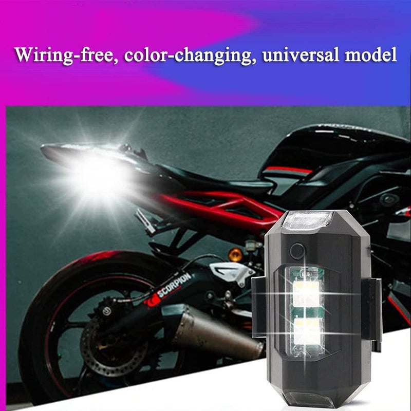 Bestrix Smart Safety Signal Warning Blinking Strobe Multicolor Led Light with USB Rechargeable Multipurpose IP67 Waterproof for Motorbike, Helmet, Drone, Bicycle, Toys, Multipurpose (Pack of 1) - Image 2
