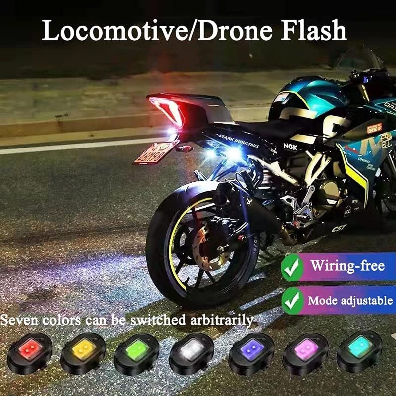Bestrix Smart Safety Signal Warning Blinking Strobe Multicolor Led Light with USB Rechargeable Multipurpose IP67 Waterproof for Motorbike, Helmet, Drone, Bicycle, Toys, Multipurpose (Pack of 1) - Image 3