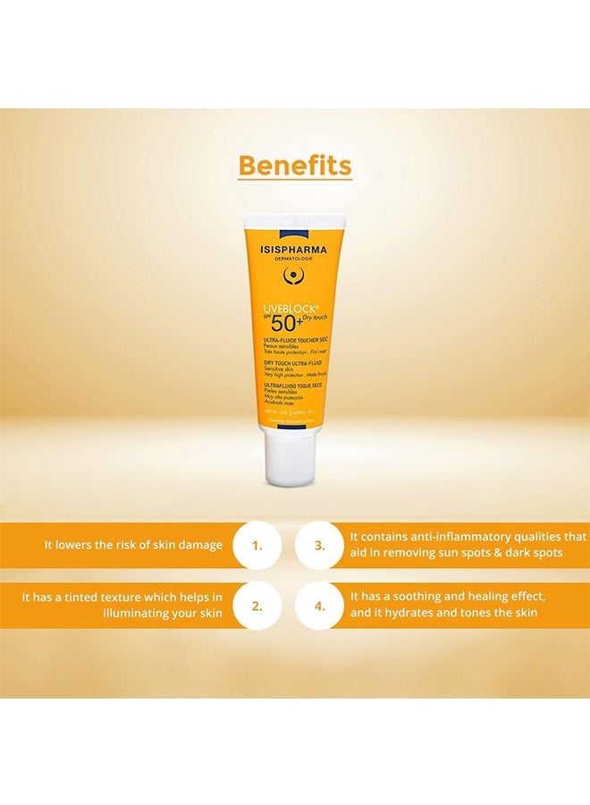 ISIS PHARMA ISISPHARMA  UVEBLOCK DRY TOUCH SPF50+ 40ml，Very High Protection Spf 50+ - Image 2
