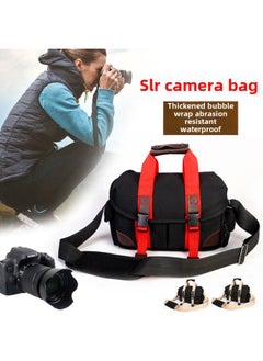Generic Multifunctional Professional Canon SLR Camera Bag Shoulder Canvas Camera Bag D7200 Nikon SLR Set D7500-Color:Large For sony (Red)  - Image 3