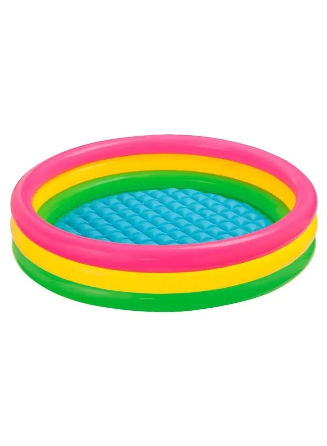 Intex Sunset Glow Pool, Multi Colour for Kids with Size 1.47m X 33cm - Image 2