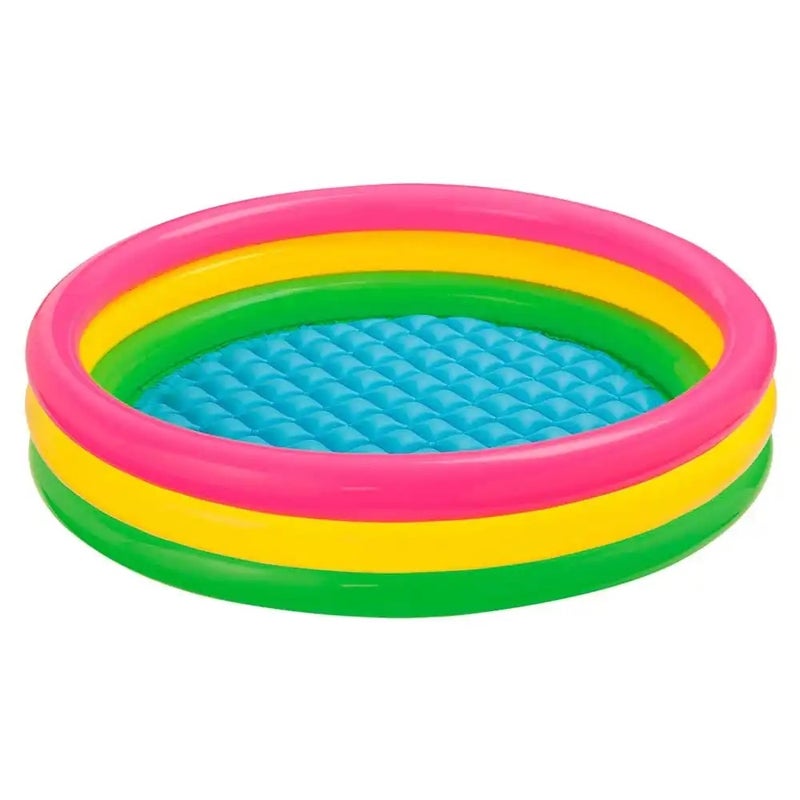 Intex Sunset Glow Pool, Multi Colour for Kids with Size 1.47m X 33cm - Image 1
